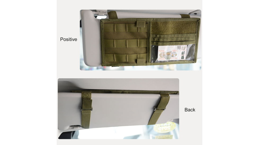 Roaring Fire Tactical Car Visor Panel Organizer, FDE, 6.3x11.8 inch, RF125DT