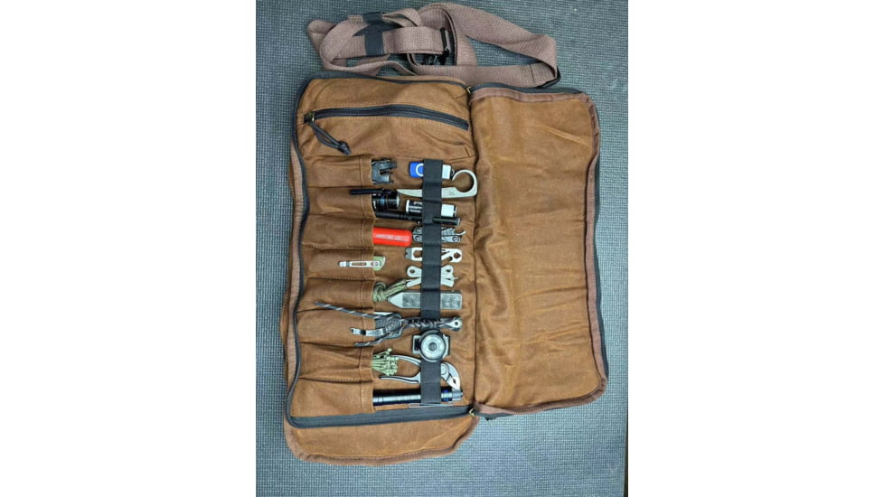 Roaring Fire The Pack Mule Mini Tool Roll Bag, Brown, One Size, RF-The Pack Mule Mini-Brown