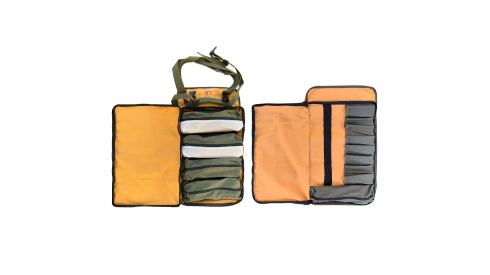 Roaring Fire The Pack Mule Versatile Double-sided Tool Roll Bag, Orange, 24.8x13 inch, RF-TB PRO-YW