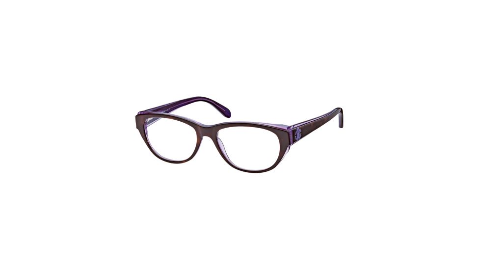 Roberto Cavalli RC0685 Eyeglass Frames - Coloured Havana Frame Color, Smoke Lens Color