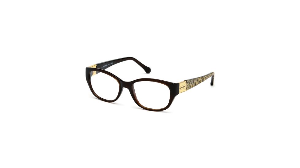 Roberto Cavalli RC0754 Eyeglass Frames - Shiny Dark Brown Frame Color