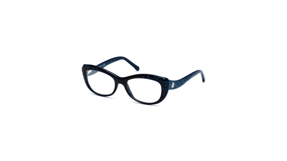 Roberto Cavalli RC0767 Eyeglass Frames - Shiny Blue Frame Color