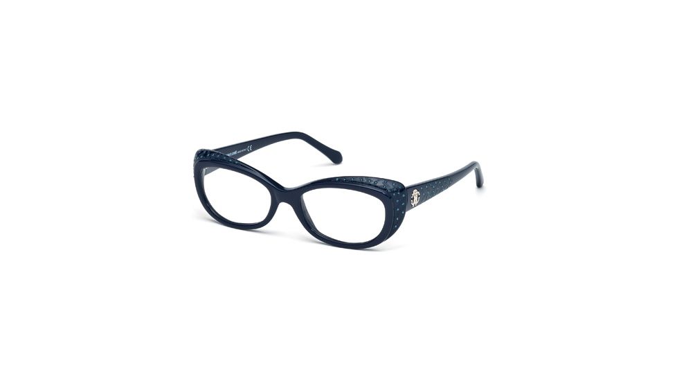 Roberto Cavalli RC0780 Eyeglass Frames - Shiny Blue Frame Color