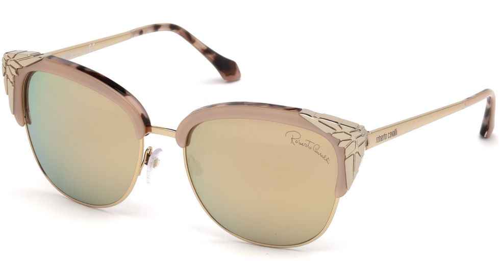 Roberto Cavalli RC1014 Sunglasses - Pink Frame Color, Roviex Mirror Lens Color