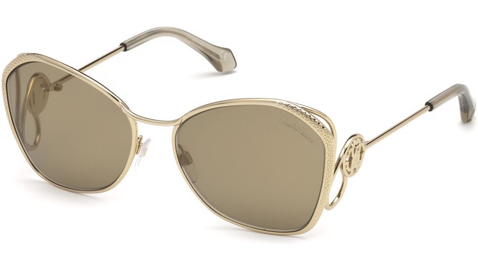 Roberto Cavalli RC1062 Sunglasses - Gold Frame Color, Brown Mirror Lens Color