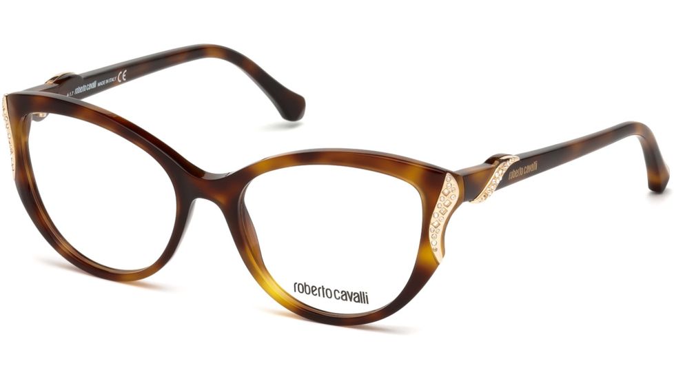 Roberto Cavalli RC5055 Eyeglass Frames - Dark Havana Frame Color, Dark Havana Lens Color