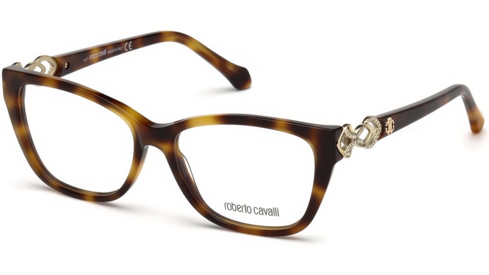 Roberto Cavalli RC5060 Eyeglass Frames - Dark Havana Frame Color, Dark Havana Lens Color
