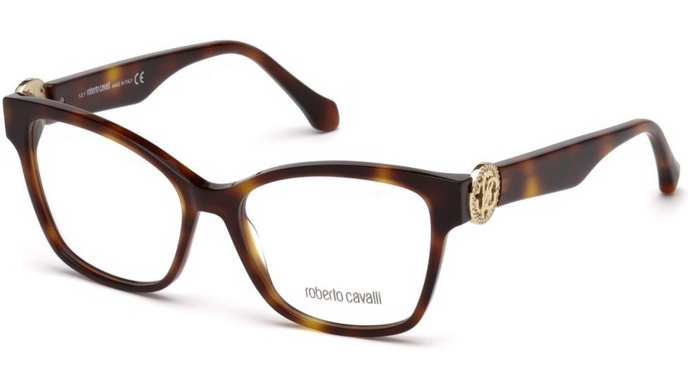 Roberto Cavalli RC5067 Eyeglass Frames - Dark Havana Frame Color, Dark Havana Lens Color
