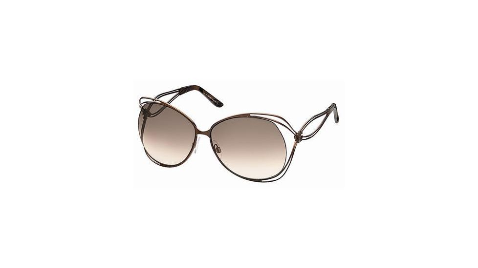 Roberto Cavalli RC527S Sunglasses - Shiny Dark Brown Frame Color, Gradient Brown Lens Color