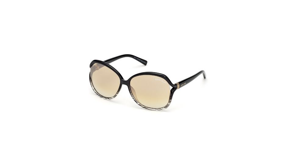 Roberto Cavalli RC668S Sunglasses - Black Frame Color, Roviex Mirror Lens Color