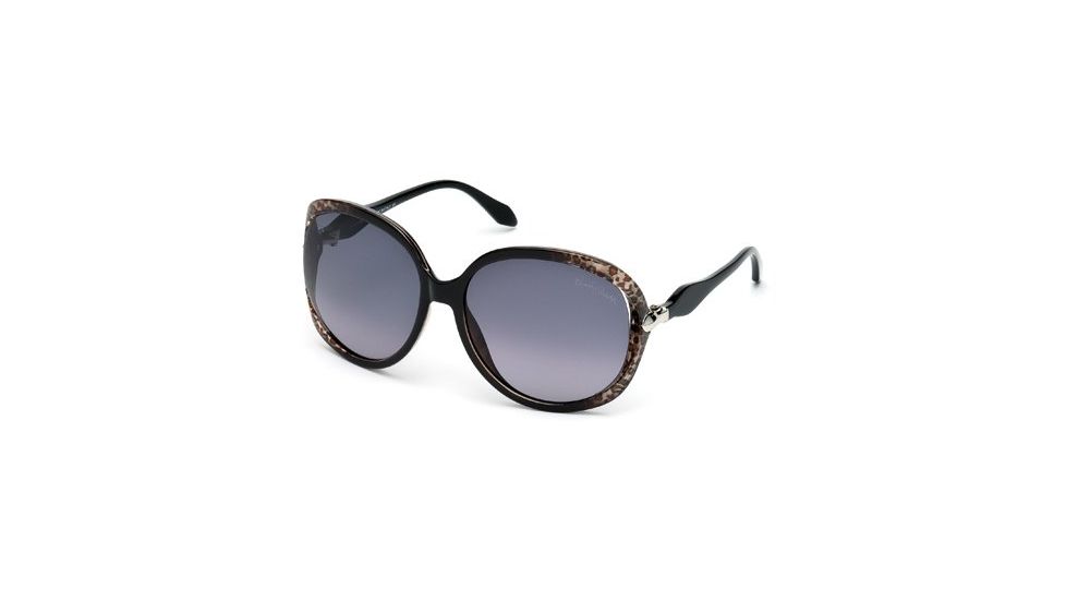 Roberto Cavalli RC732S Sunglasses - Black Frame Color, Gradient Smoke Lens Color