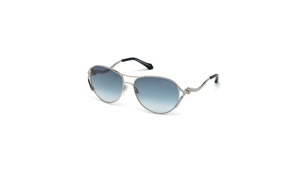 Roberto Cavalli RC886S Sunglasses - Shiny Palladium Frame Color, Gradient Blue Lens Color