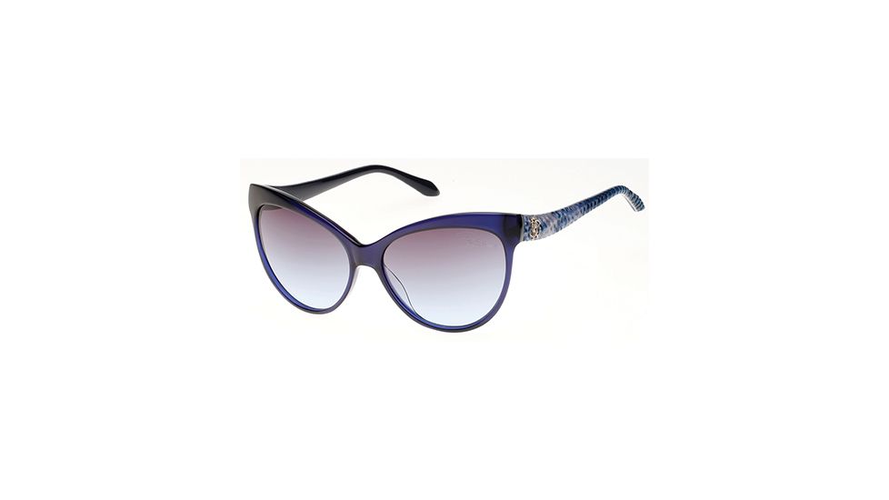 Roberto Cavalli RC922S-A Sunglasses - Blue Frame Color, Gradient Smoke Lens Color