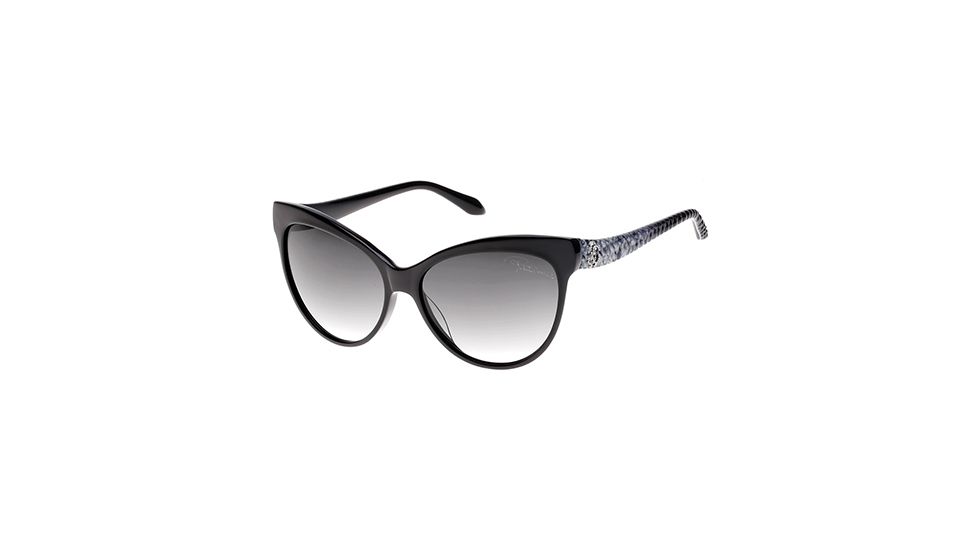 Roberto Cavalli RC922S-A Sunglasses - Shiny Black Frame Color, Gradient Smoke Lens Color