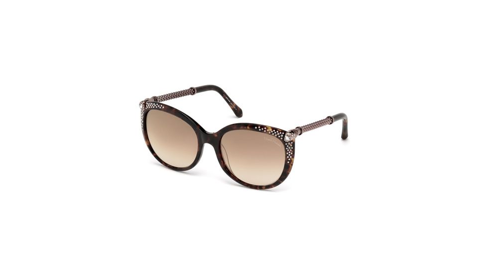 Roberto Cavalli RC979S Sunglasses - Dark Havana Frame Color