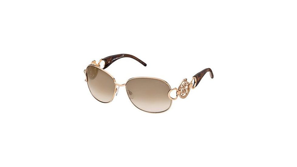 28F: Roberto Cavalli Aquamarina Rx Sunglasses, Brown Gold Frame