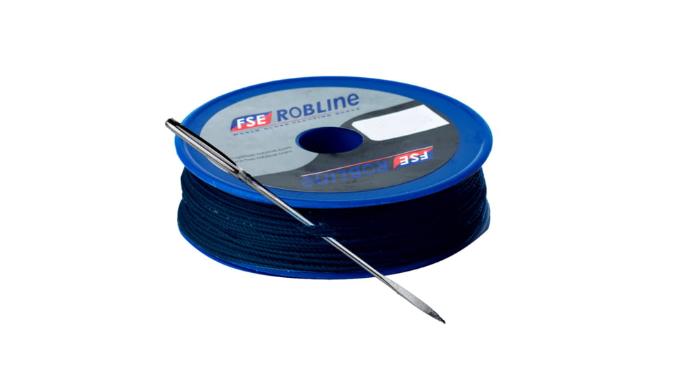 Robline Waxed Tackle Yarn Whipping Twine Kit w/Needle - Dark Navy Blue - 0.8mm x 80M 55402