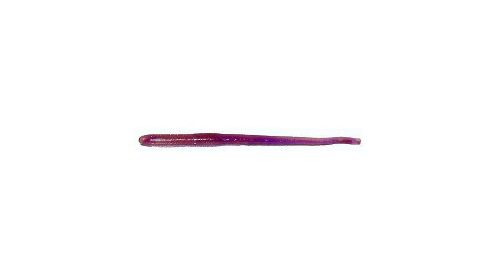 Roboworm Straight Tail Worm, 0.5in, 10 Pack, Oxblood Light Red Flake, ST-A2AR