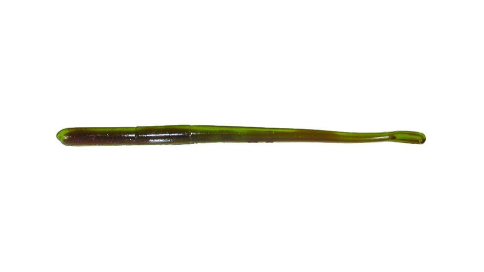 Roboworm Straight Tail Worm, 6in, 10 Pack, Green weenie, SR-8890