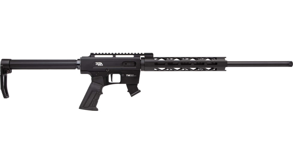 Rock Island Armory TM22 SA Compact Semi-Auto Rifle, .22 Long Rifle, 18in Barrel, Aluminum Black Stock, Black, 10RD, TM22A18-FRRMPG