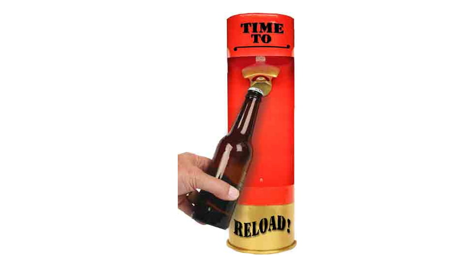Rivers Edge ''time To Reload '' Metal Shotshell Bottle Opnr