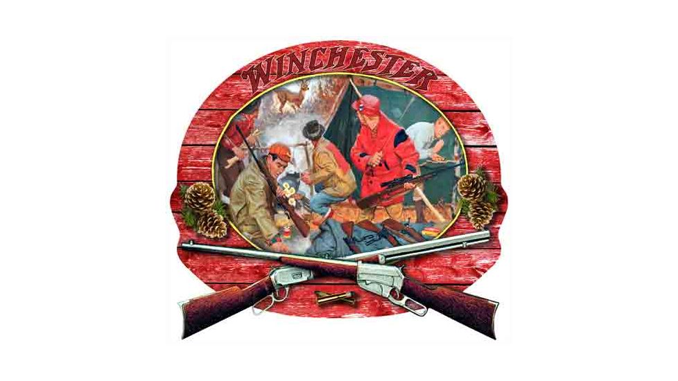 Rockin W' Brand Rockin'w Brand Winchester 3d ''deer Camp Surprise'' 15''x14''