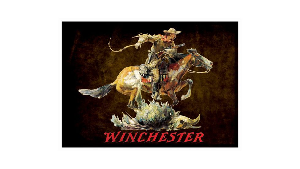 Rockin W' Brand Rockin'w Brand Winchester Dark Horse &amp; Rider Rug 52''x37''