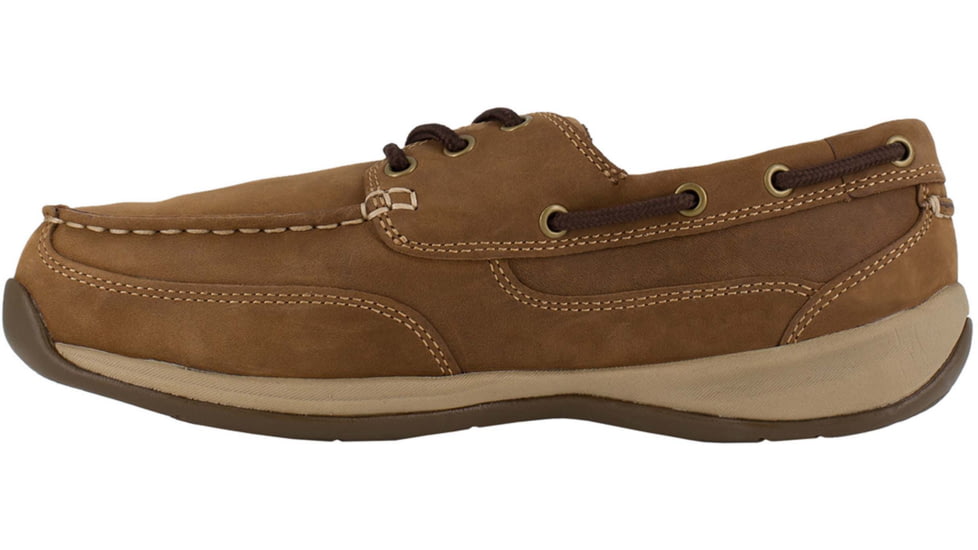 Rockport Sailing Club Steel Toe Boat Shoe - Mens, Wide, Brown, 5.5, 690774393677