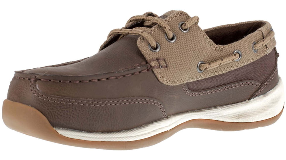 Rockport Sailing Club Work Shoe - Womens, Brown/Tan, 6, Wide, 690774466289