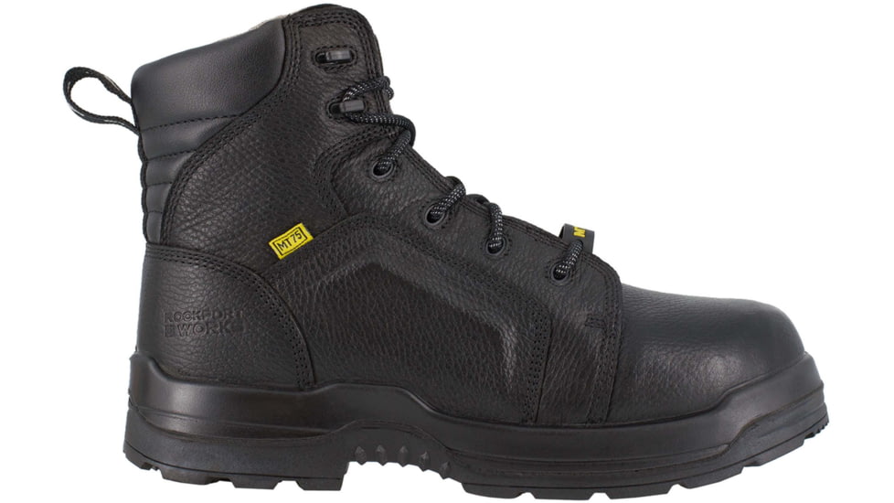 Rockport Womens More Energy 6in Work Boot, Black, 6.5, RK465-BLACK-6.5-Womens-W