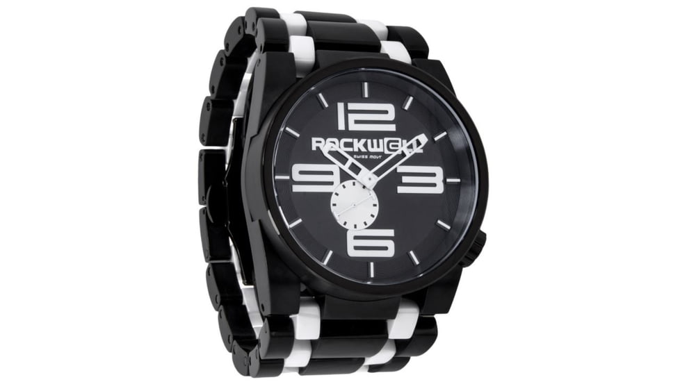 Rockwell Time 50mm Black Case/White Dial Mens Watch FF105