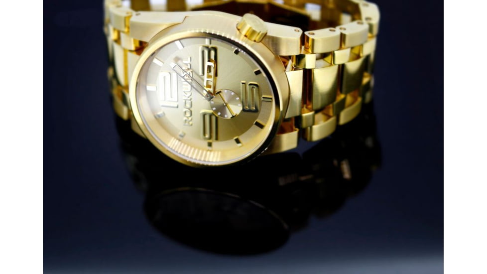 Rockwell Time 50mm Gold Mens Watch FF110