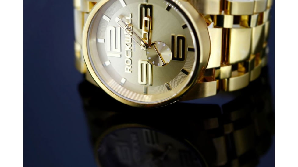 Rockwell Time 50mm Gold Mens Watch FF110