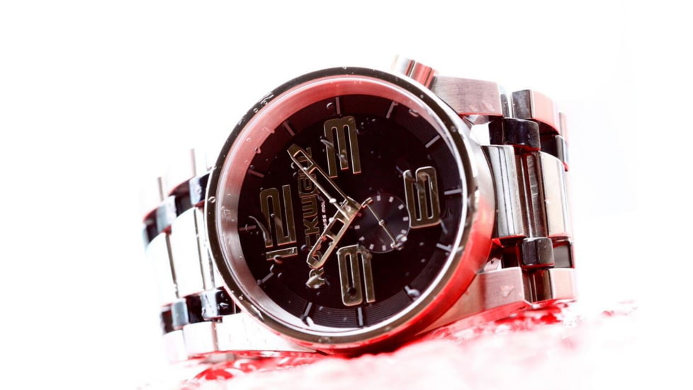 Rockwell Time 50mm Silver Case/Black Dial Mens Watch FF102