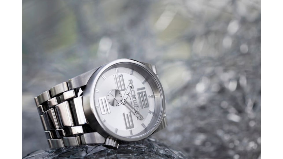 Rockwell Time 50mm Silver Case/Silver Dial Mens Watch FF113