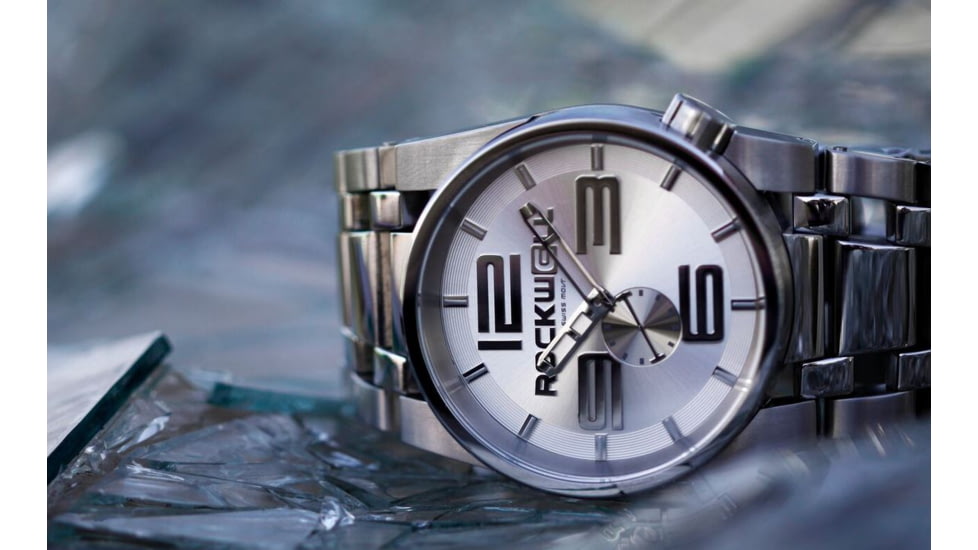 Rockwell Time 50mm Silver Case/Silver Dial Mens Watch FF113