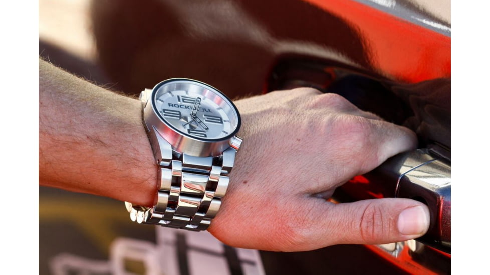 Rockwell Time 50mm Silver Case/Silver Dial Mens Watch FF113