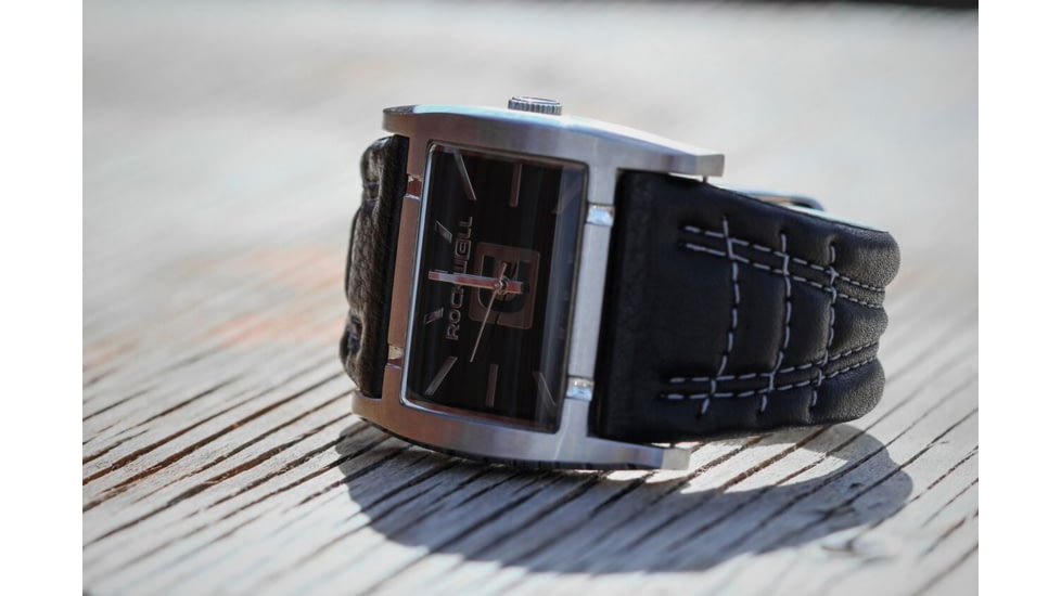 Rockwell Time Apostle Black Leather Case/Black Dial Mens Watch AP102