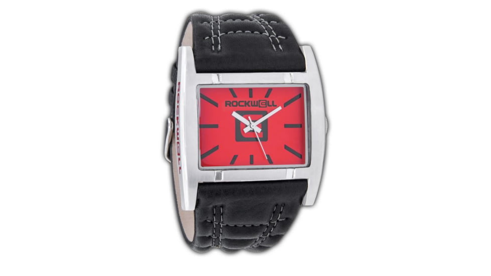 Rockwell Time Apostle Black Leather Case/Red Dial Mens Watch AP103