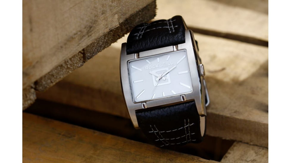 Rockwell Time Apostle Black Leather Case/White Dial Mens Watch AP101