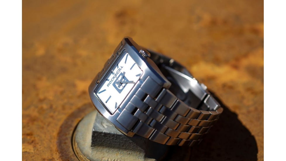 Rockwell Time Apostle Silver Case/White  Dial Mens Watch AP108