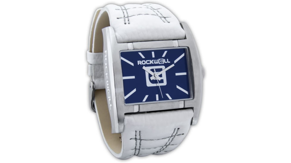 Rockwell Time Apostle White Leather Case/Blue Dial Mens Watch AP106