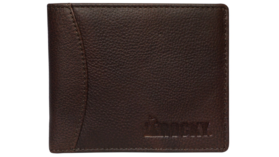 Rocky Heavy Pebble Leather Bifold Wallet, Brown, RY6012-200