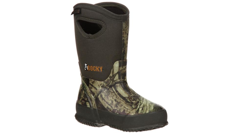 Rocky Kids Rubber Boot 400g, Mossy Oak Break-Up Infinity, 5, RKYS064-5