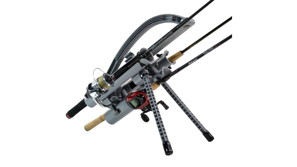 Rod-Runner Express Fishing Rod Caddy, Carries up to 3 Rods Gray, #RRE3-G