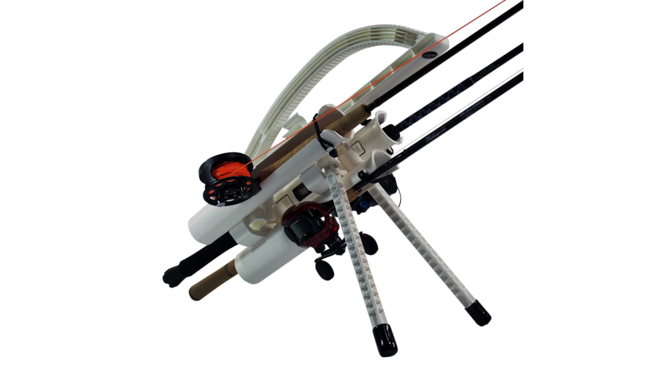 Rod-Runner Express Fishing Rod Caddy, Carries up to 3 Rods White, #RRE3-W
