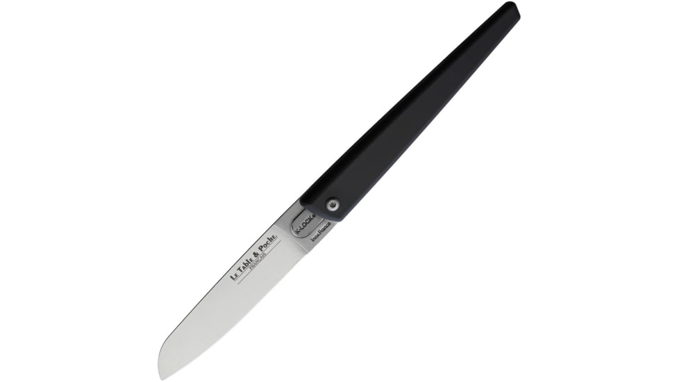 Roger Orfevre Le Table n Poche K-Lock Knife Folding Knife, Gray, Gray synthetic handle, 451290 NOIR