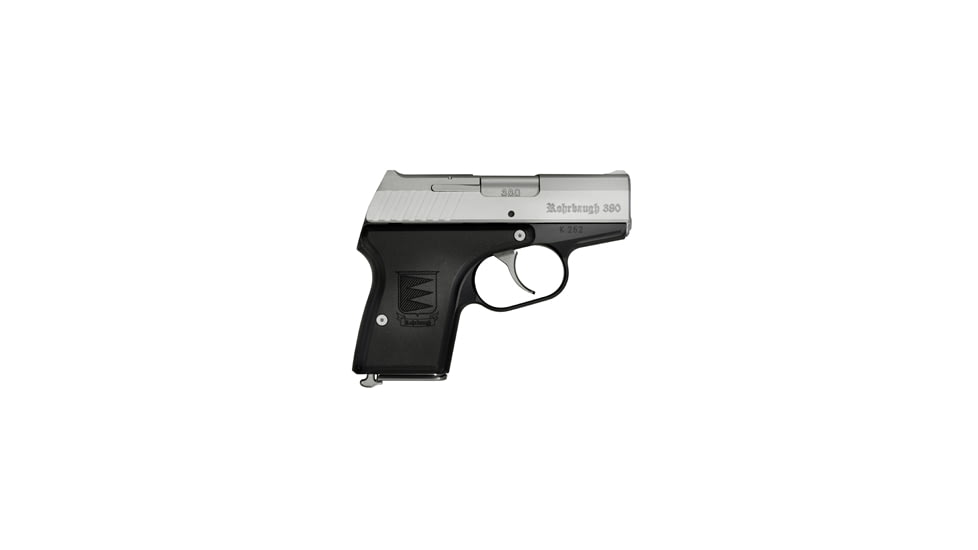 Rohrbaugh R380 Pistol, .380 ACP, 2.9in barrel, 7075-T651 aluminum frame, Hogue G10 composite grip, locked breech semi-automatic, fixed, 6 round magazine, R380-.380 ACP-2.9-1-FRRMPG