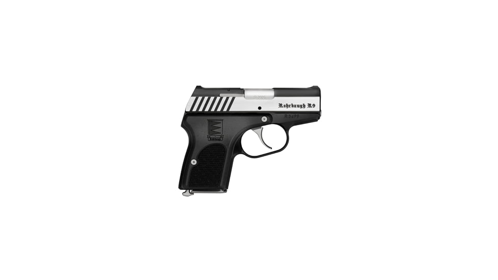 Rohrbaugh R9S-Stealth-Elite Pistol, 9mm Luger, 2.9in barrel, 7075-T651 aluminum frame, Hogue G10 composite grip, locked breech semi-automatic, fixed, 6 round magazine, R9S SH EL-9MM-2.9-1-FRRMPG