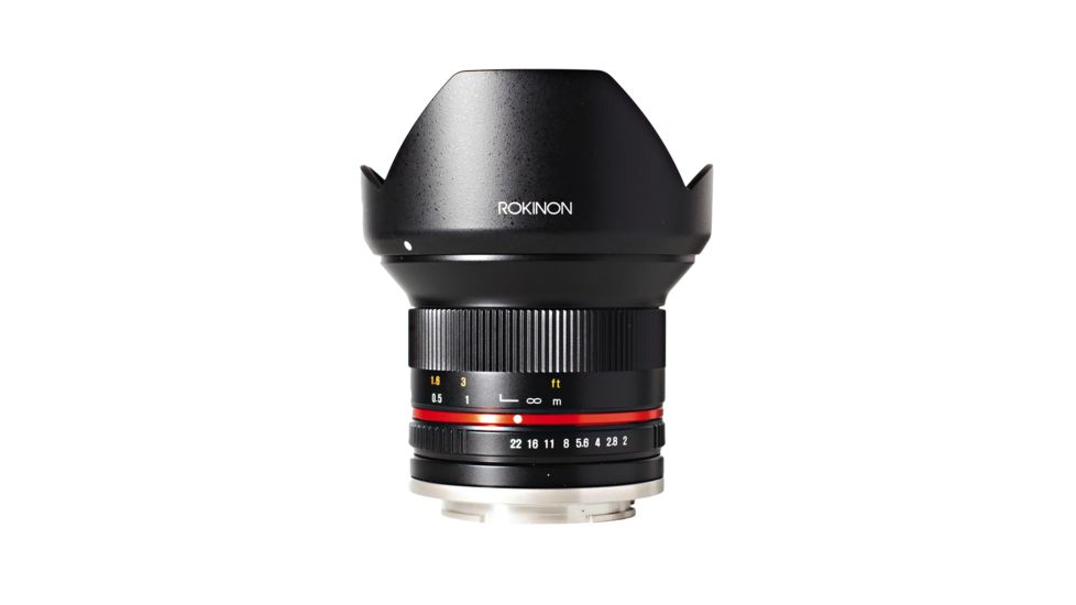 Rokinon 12mm F2.0  Ultra Wide Angle Camera Lens for Canon M Mount (Black) RK12M-M